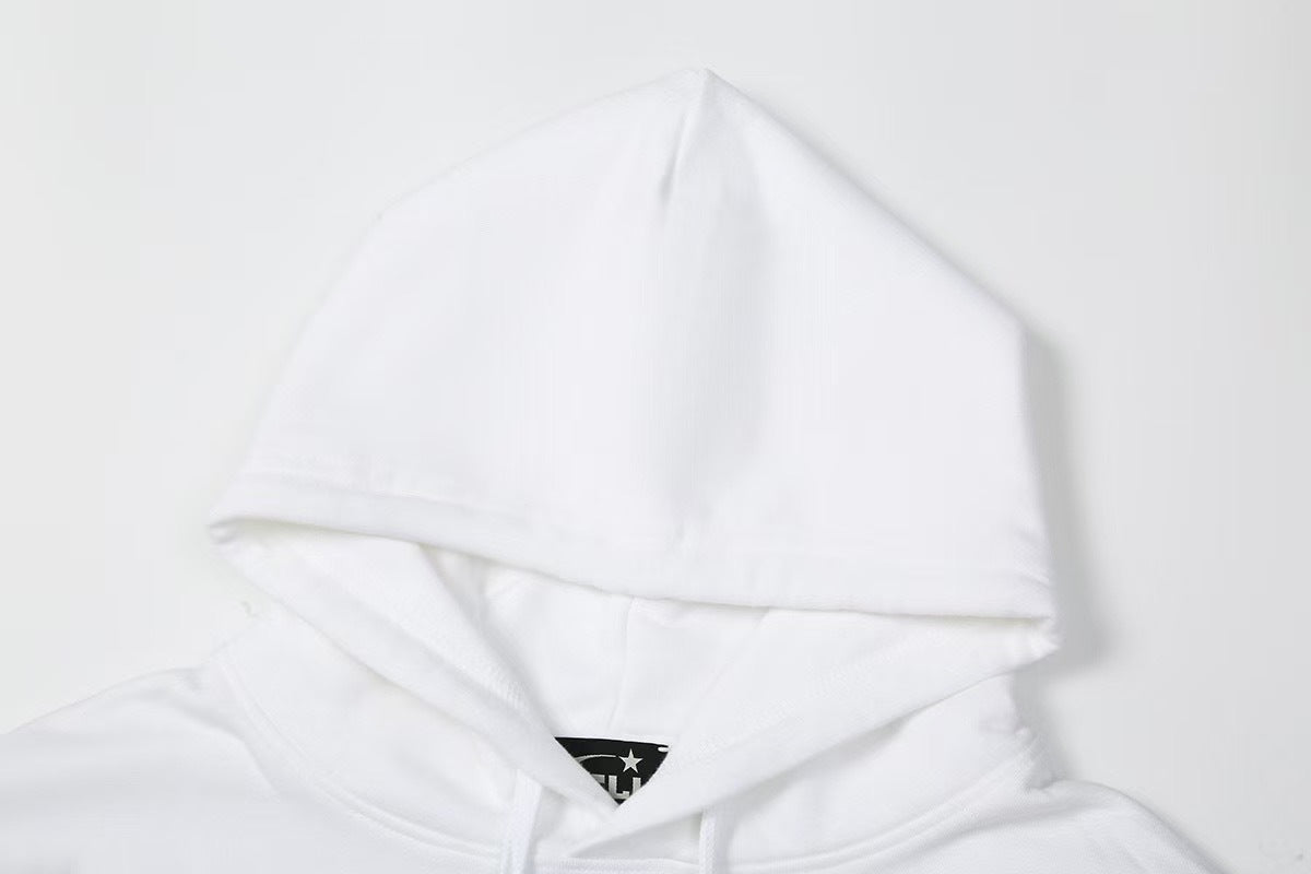 HELLSTAR Hoodie Front Logo Back Circle Graphic Street Pullover
