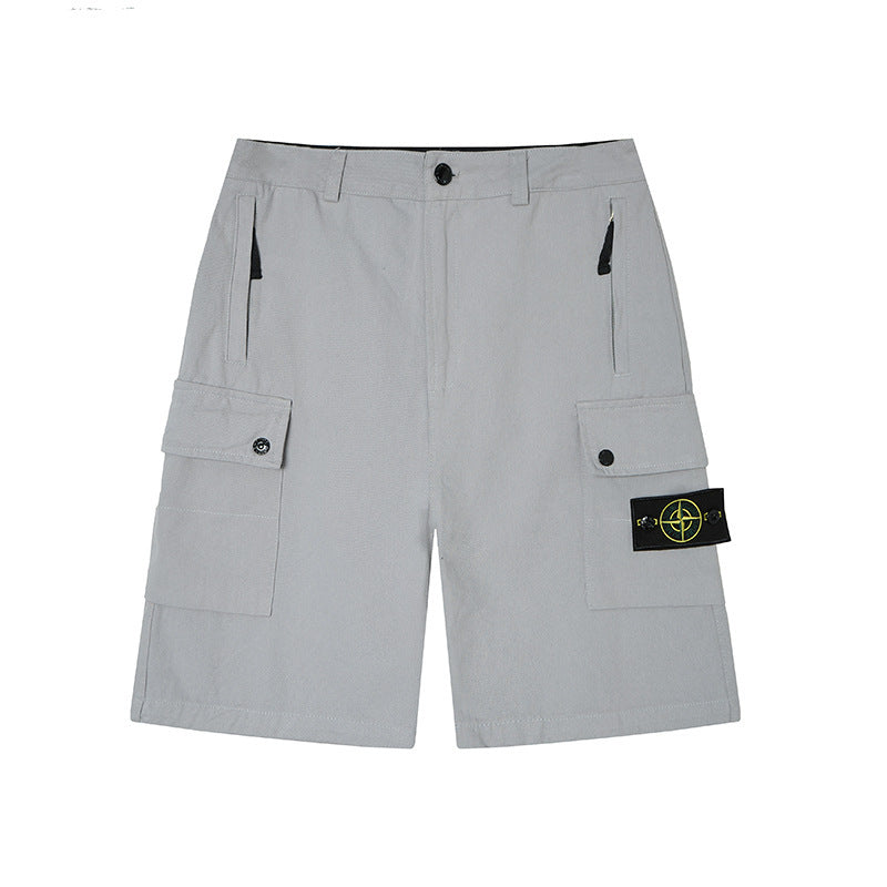 Stone Island Compass Patch Pants Men Cargo Shorts & Cotton Sweatpants