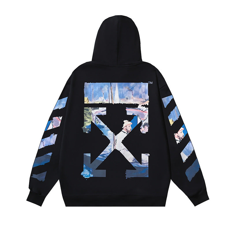 OFF-WHITE Caravaggio Angel Hoodie Heavyweight Streetwear Unisex
