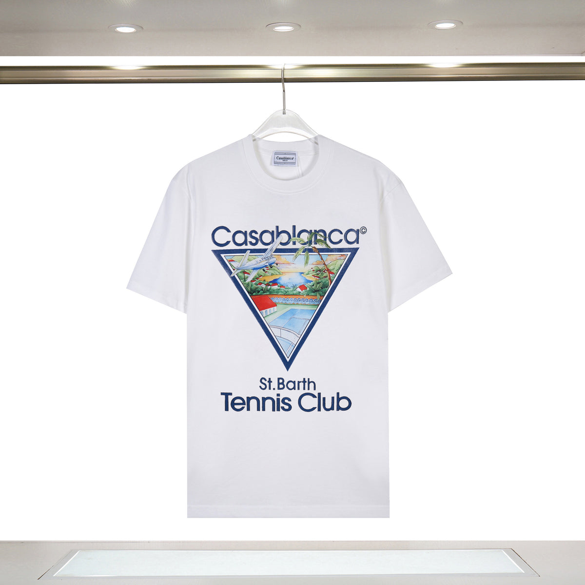 Casablanca Art Print Loose Unisex Short Sleeve Graphic T-Shirt
