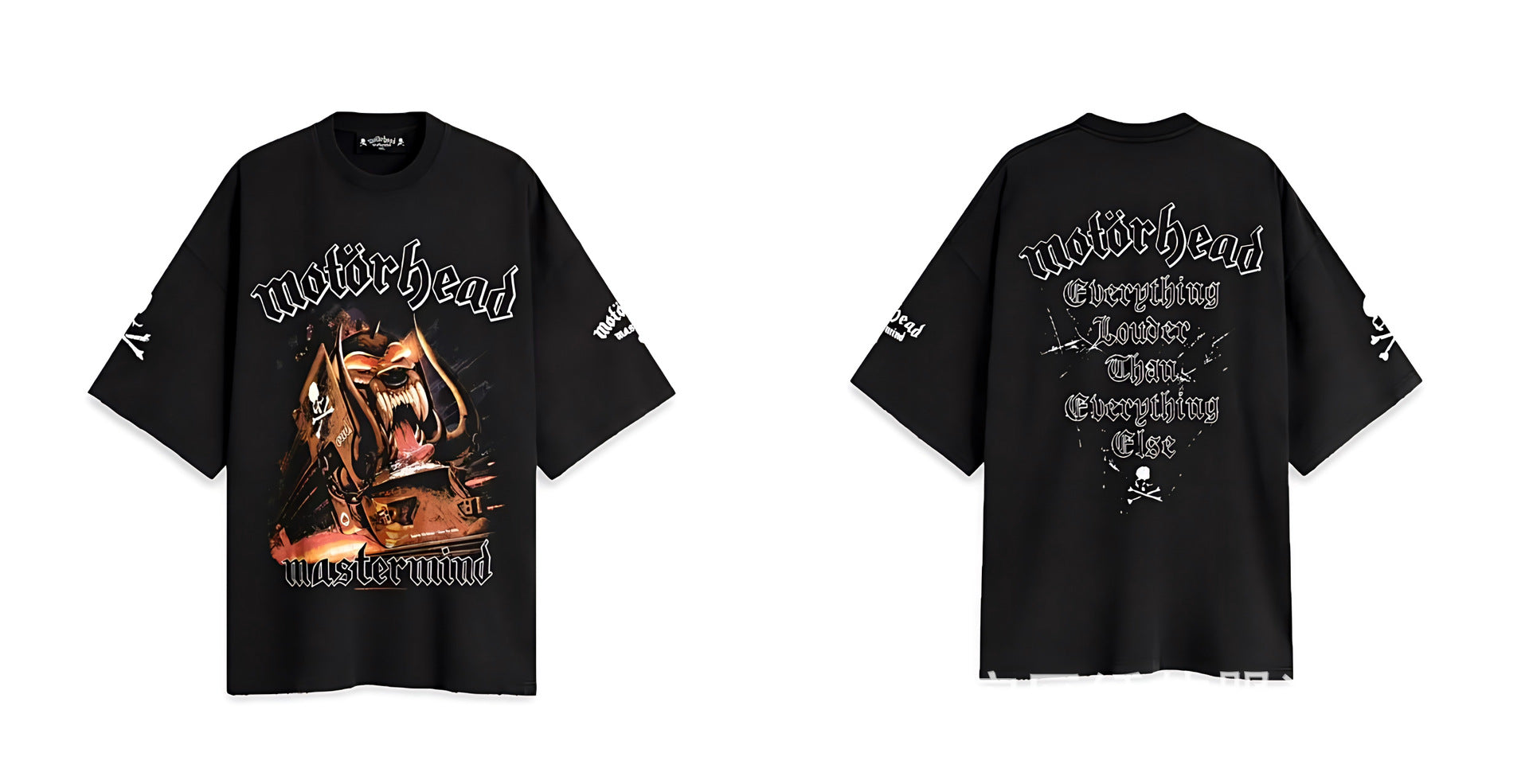 Mastermind Japan Skull Print Crew Neck Short Sleeve T Shirt Unisex