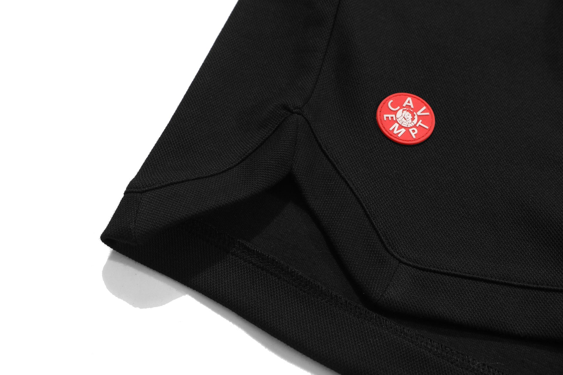 Pique Double Fabric Letter Embroidery Drawstring Casual Shorts
