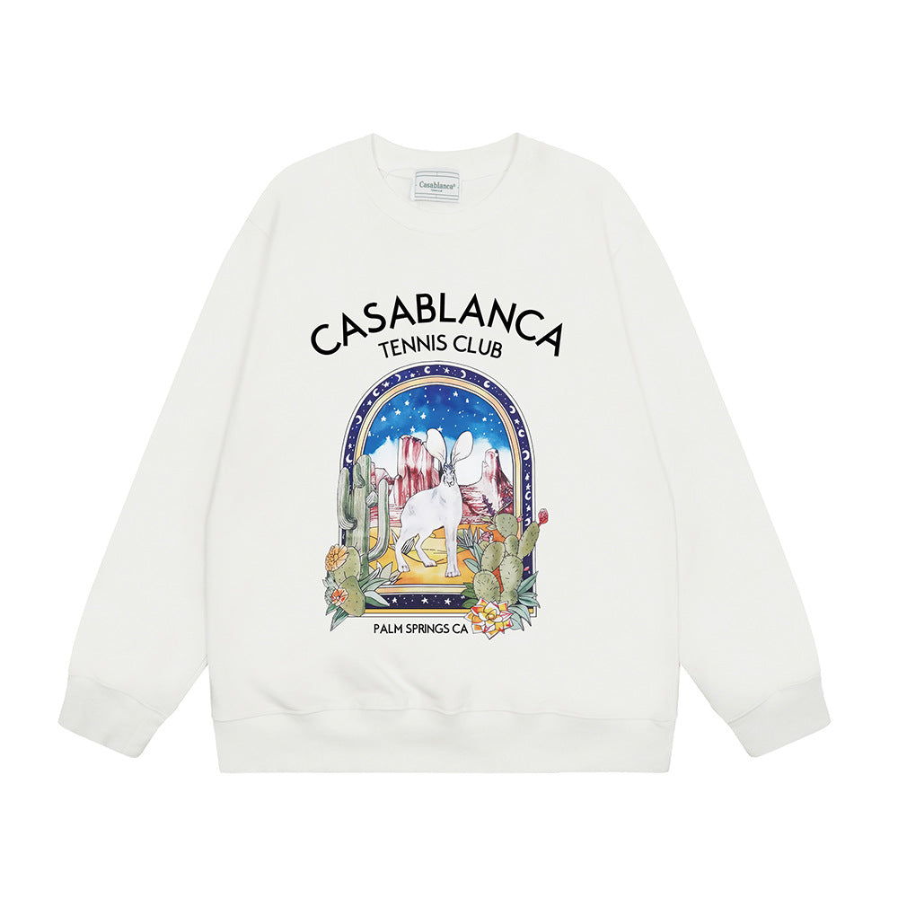 Casablanca Crewneck Sweatshirt Multi Graphic Tennis Club Pullover