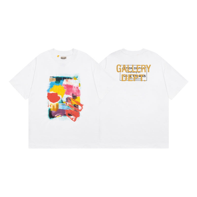 Gallery Dept Vintage Washed Graphic Short Sleeve Tee Streetwear Unisex