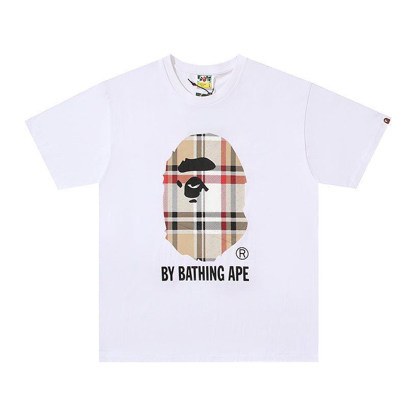 2026 New BAPE Ape Head Graphic Tee Loose Couple Short Sleeve T-Shirt
