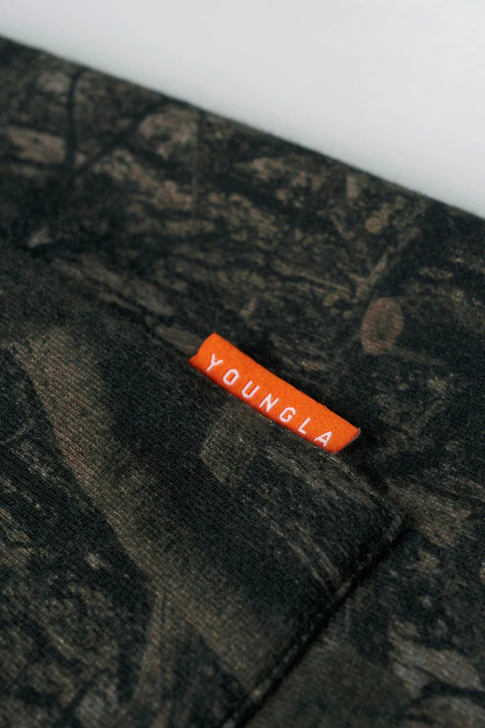 YOUNGLA 1118 Tree Camo Cotton Shorts