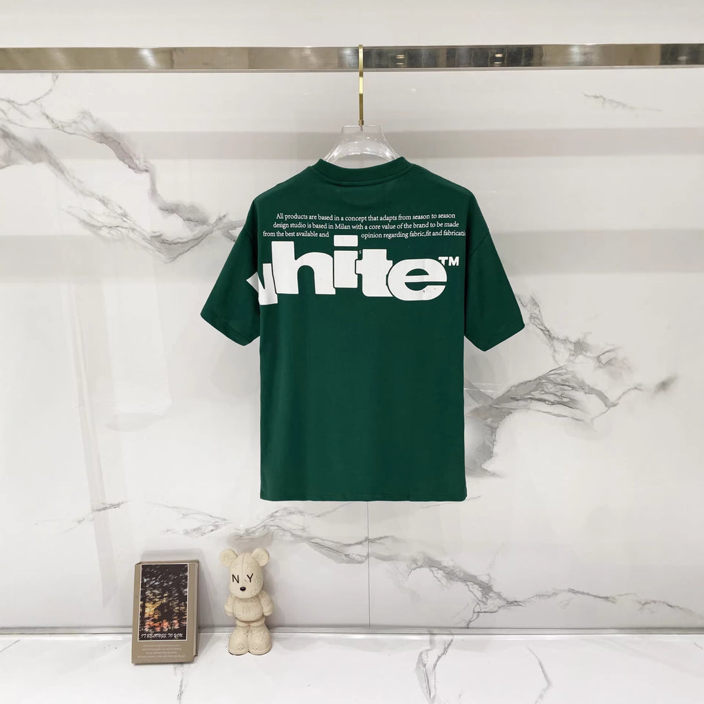 Off-White Large Letter Graphic Crew Neck Short Sleeve T Shirt