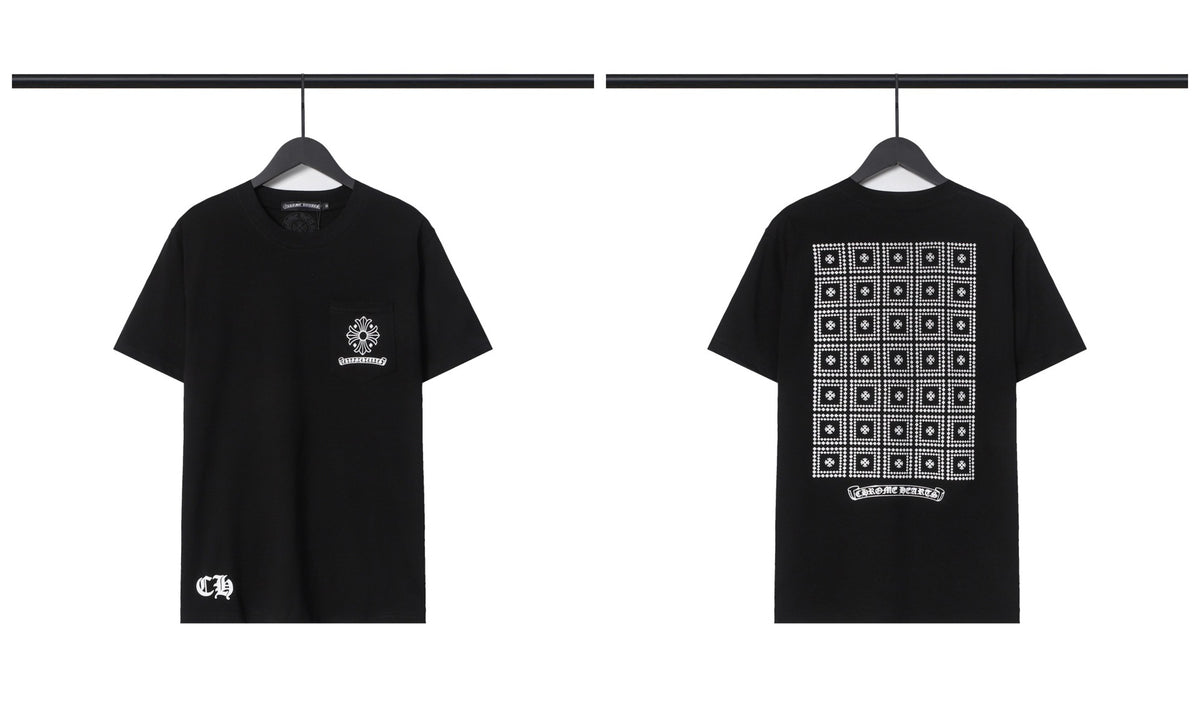 Chrome Hearts Cross Letter Graphic Short Sleeve Tee Streetwear Unisex