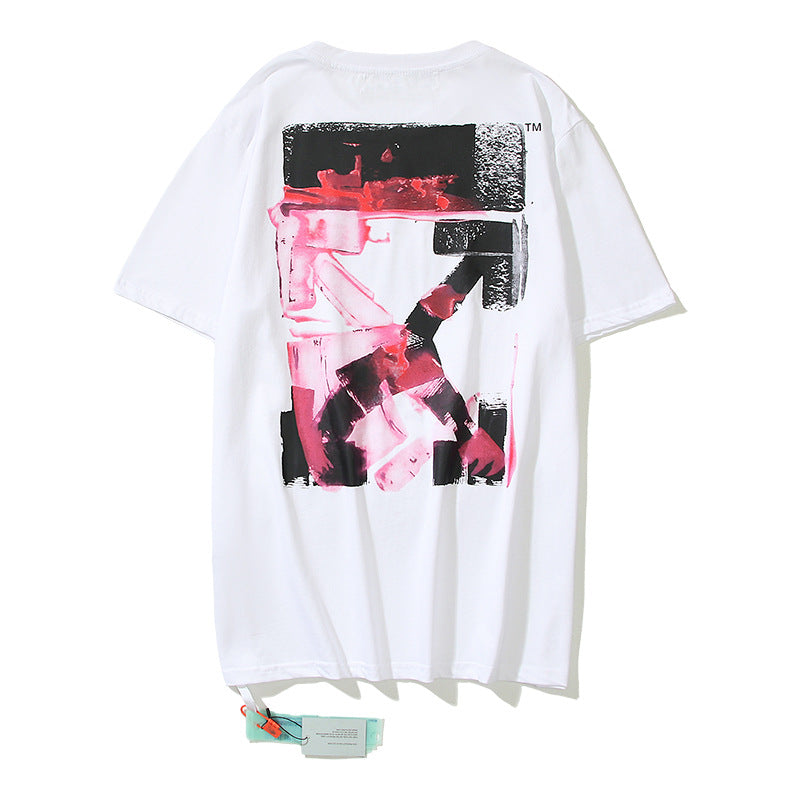 Off-White Arrow Graphic Print Short Sleeve Tee Streetwear Unisex