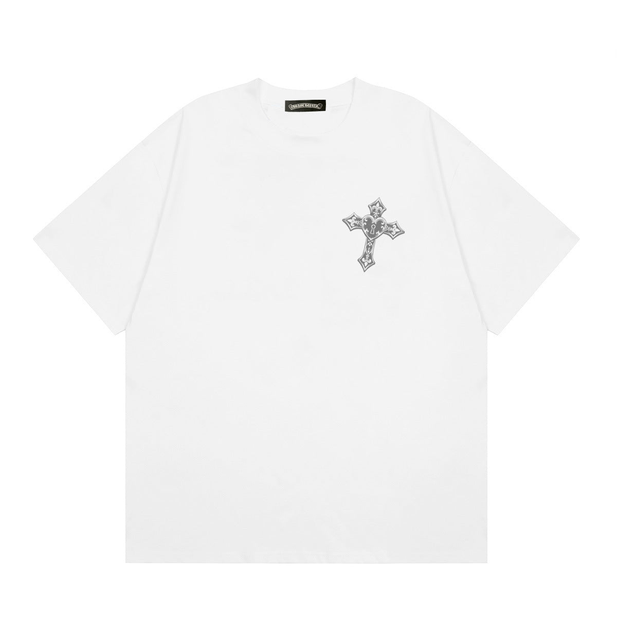 Chrome Hearts Multi‑Cross Horseshoe Graphic Oversized Tee Streetwear