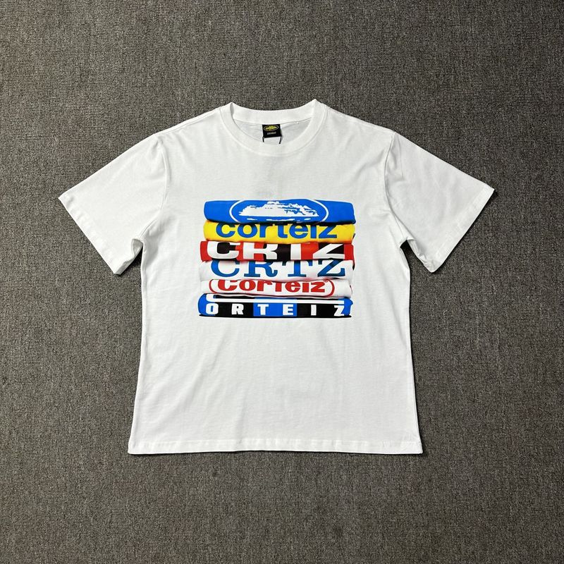 Corteiz Logo Letter Print Crew Neck Short Sleeve T‑Shirt Unisex