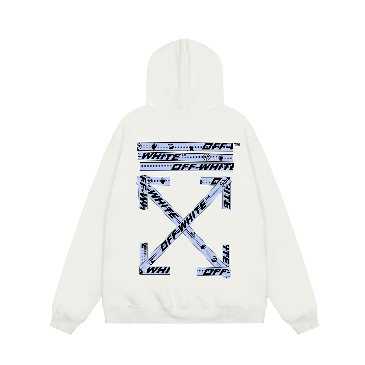 Off‑White Multi‑Arrow Abstract Graphic Oversized Hoodie Streetwear