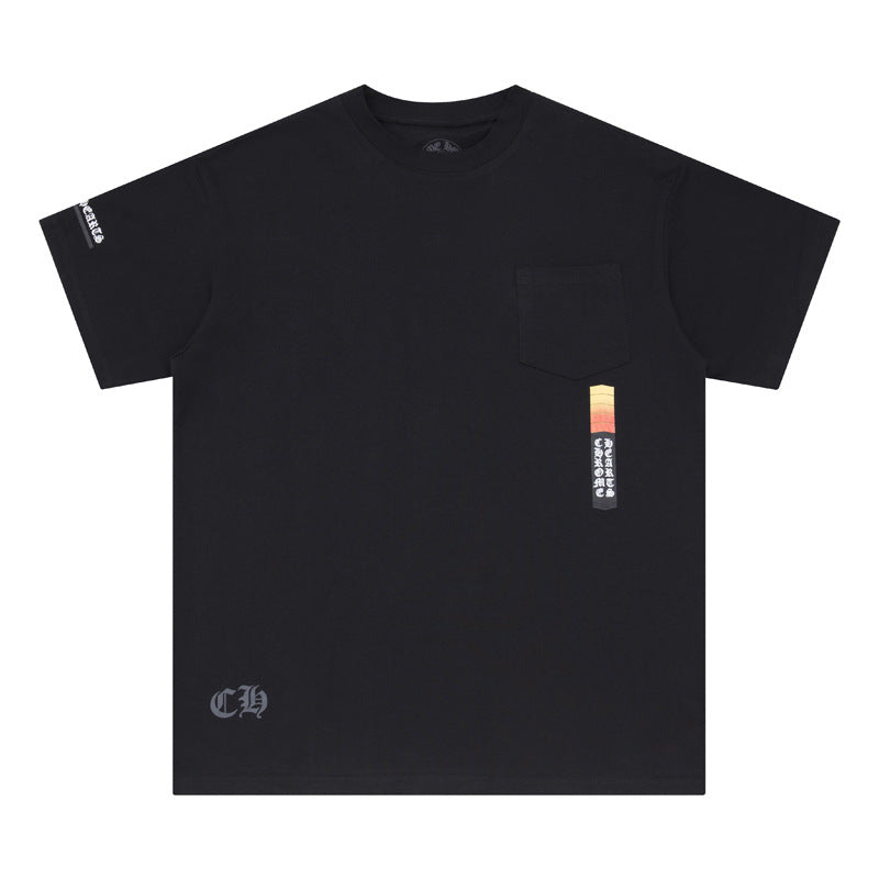 Chrome Hearts Horseshoe Cross Floral Crew Neck T‑Shirt Unisex