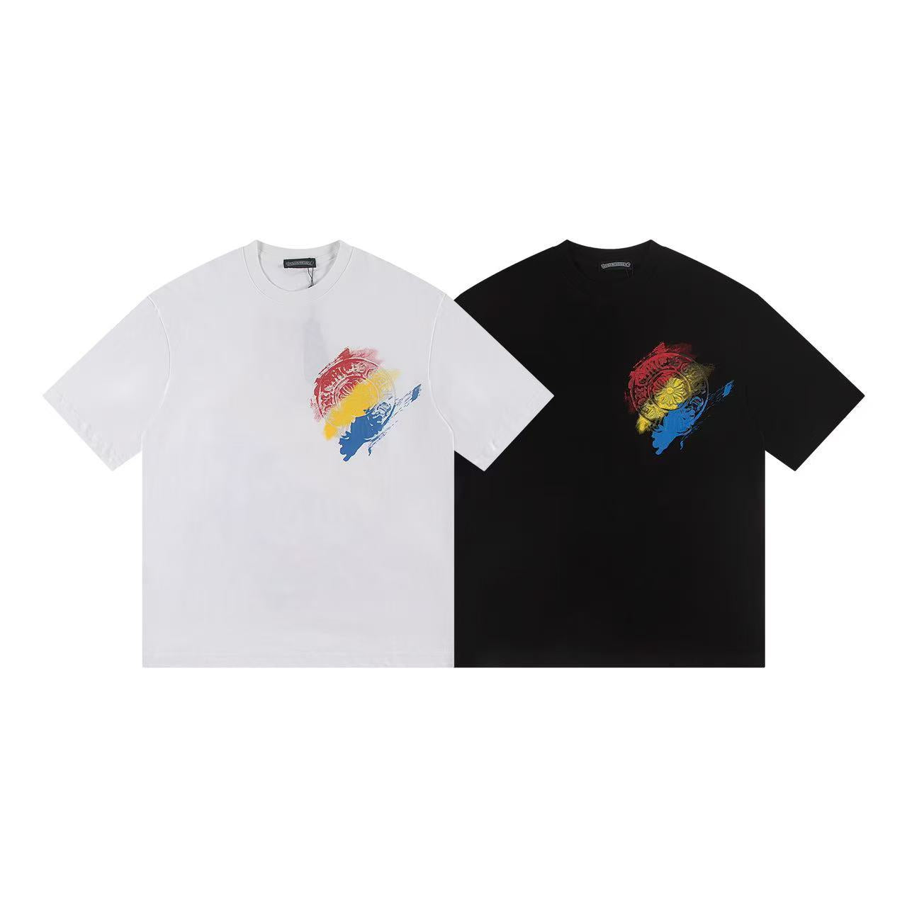 Chrome Hearts Horseshoe Cross Print Short Sleeve Tee Unisex