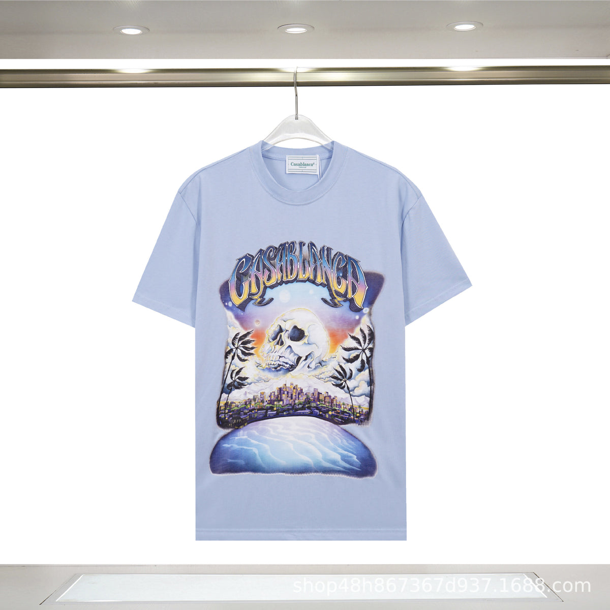 Casablanca Art Print Loose Unisex Short Sleeve Graphic T-Shirt