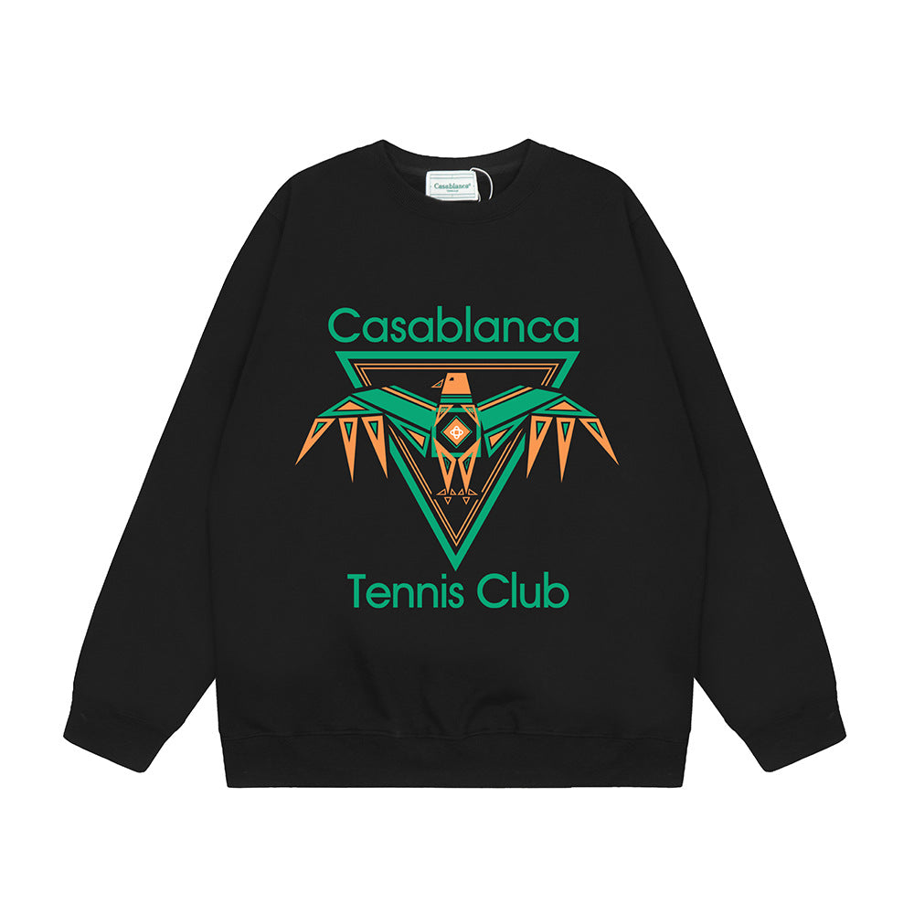 Casablanca Graphic Print Crew Neck French Terry Sweatshirt Unisex
