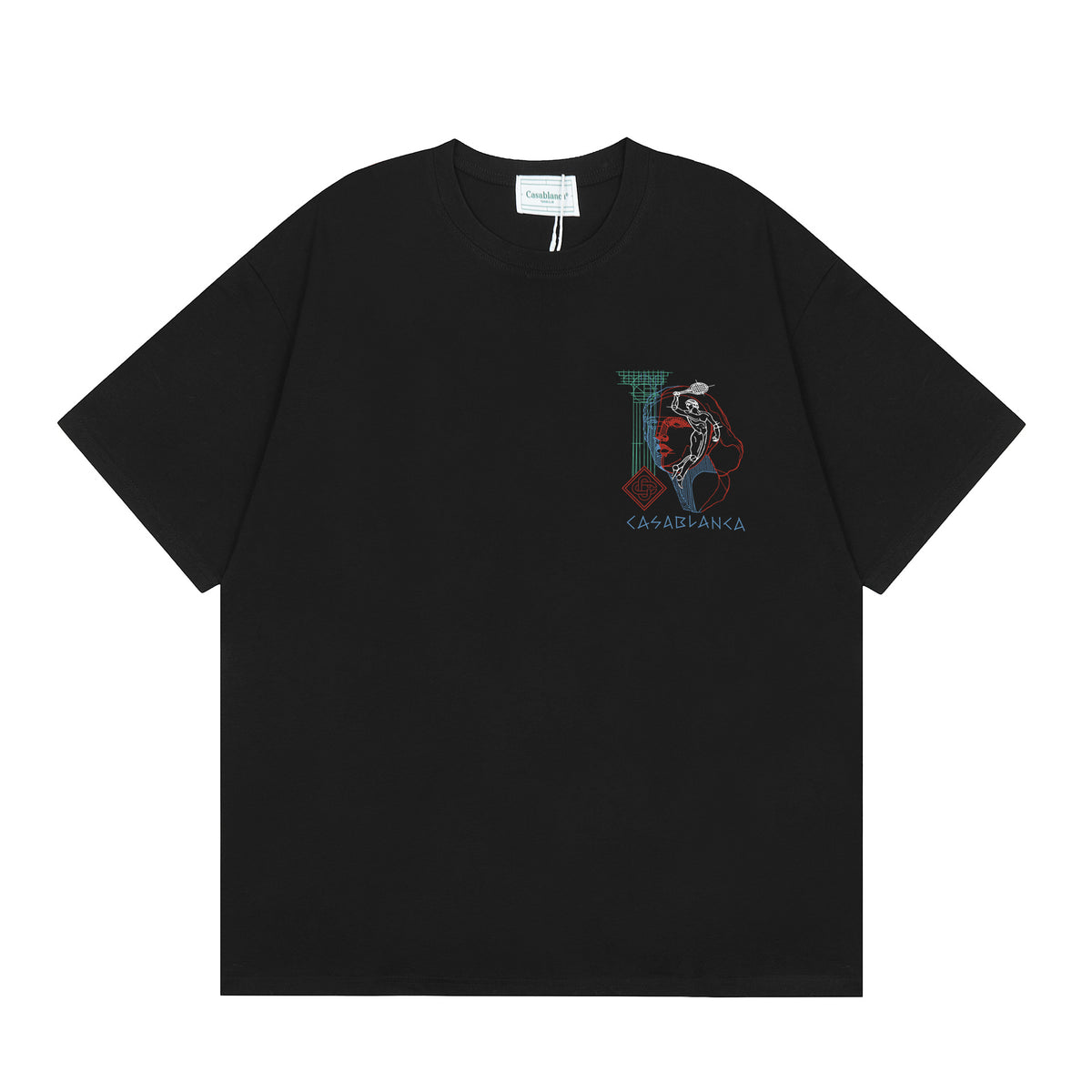Casablanca Multi‑Artwork Vintage Graphic Oversized Tee Streetwear