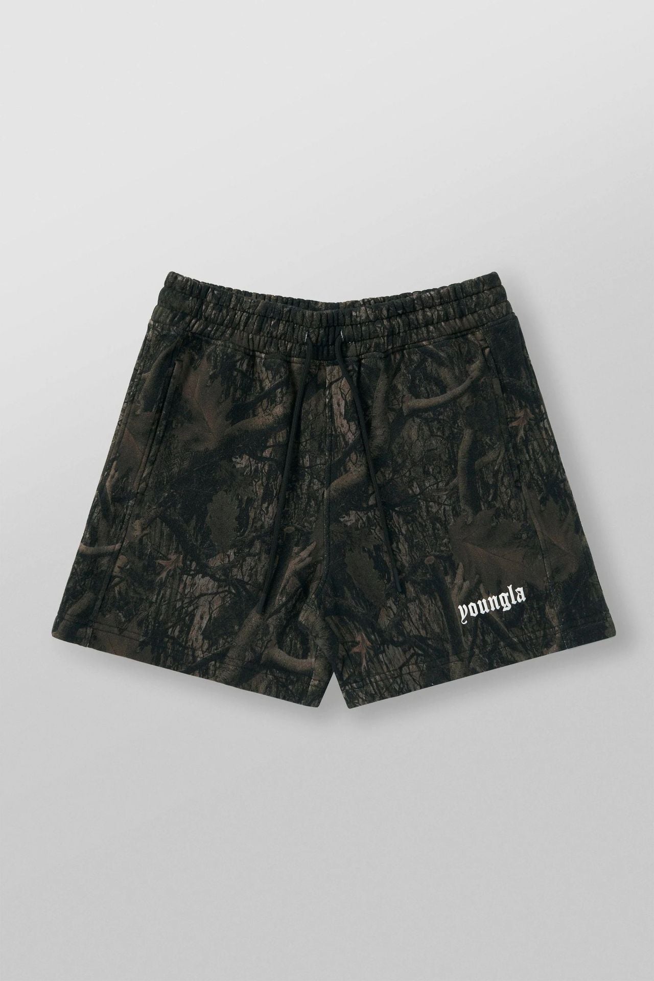 YOUNGLA 1118 Tree Camo Cotton Shorts
