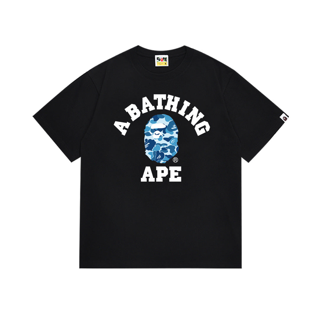 Bape Multi‑Ape‑Head Graphic Oversized Tee Streetwear Unisex