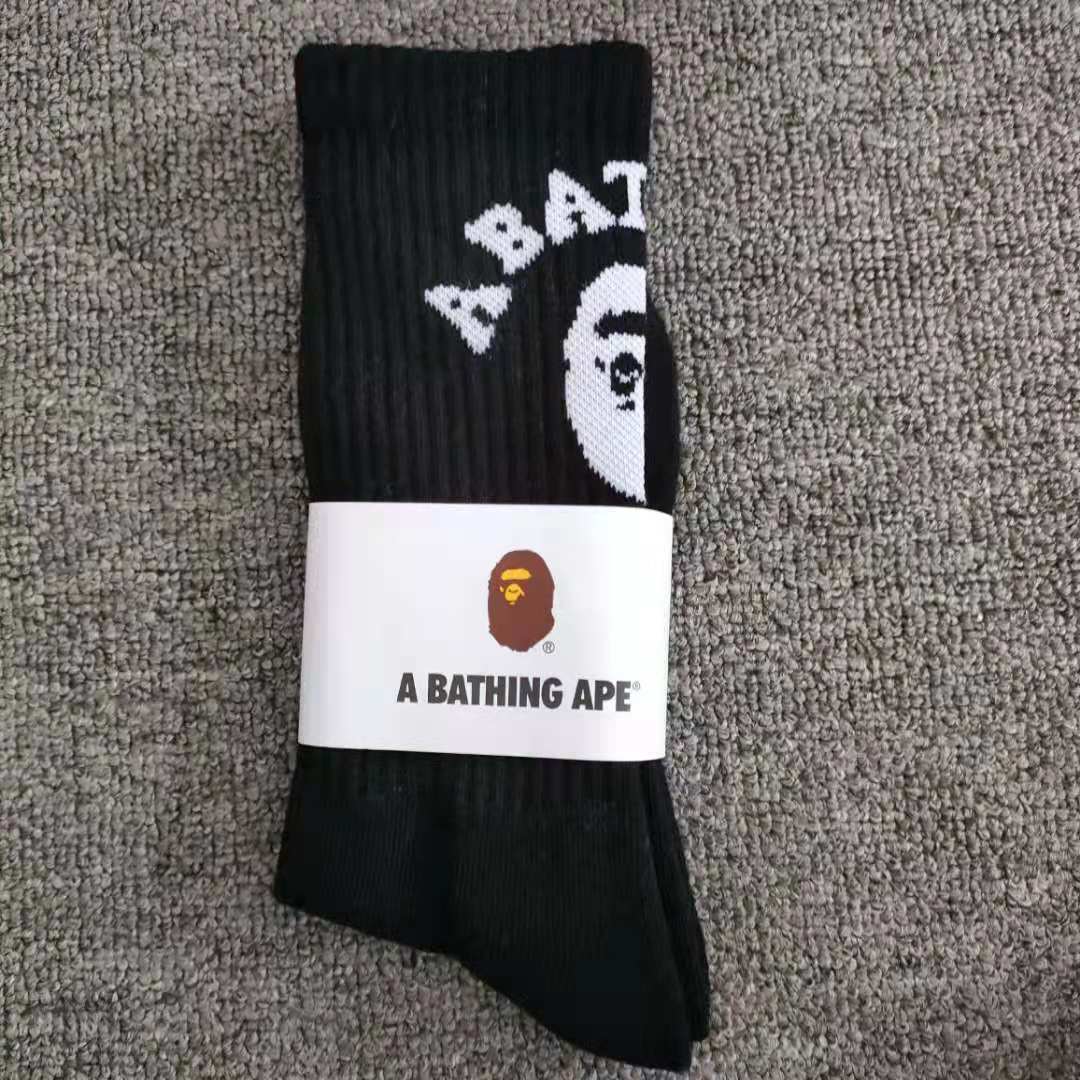 BAPE Ape Head Crew Socks Multi Graphic Prints
