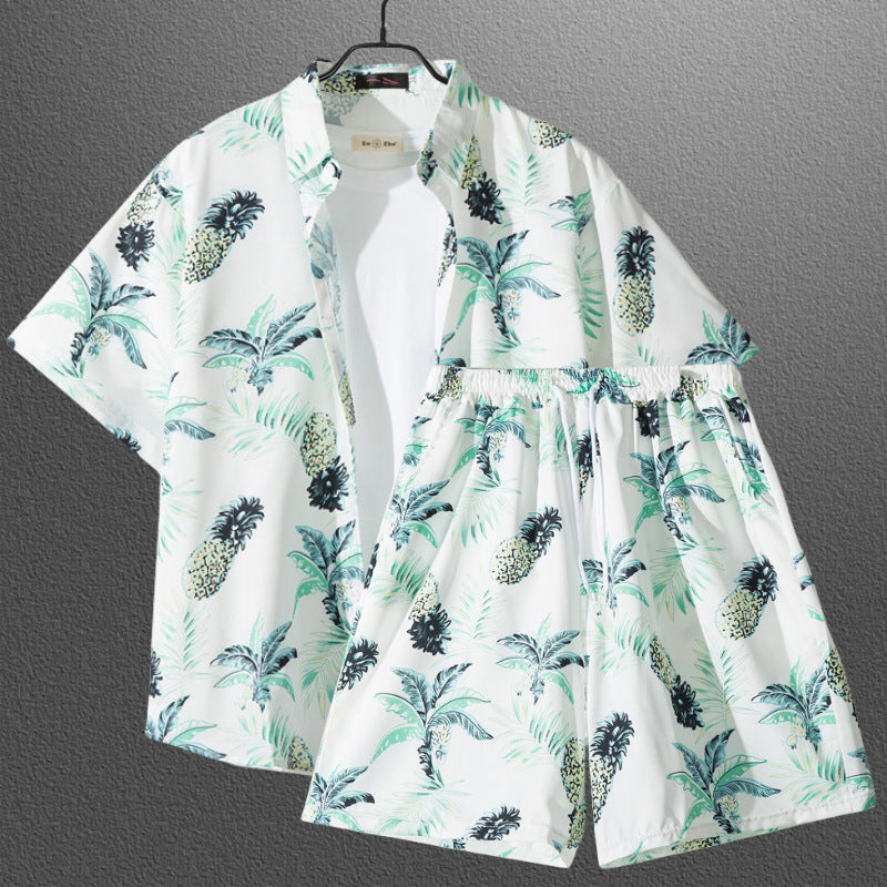 Couple Tropical Floral Short Sleeve Beach Matching Vacation Set 5127-5141