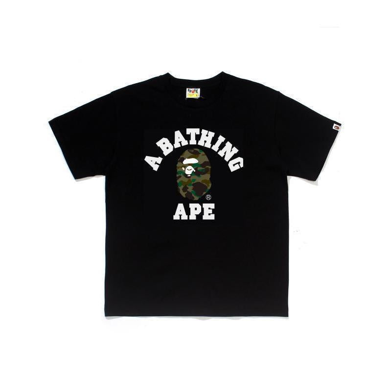 BAPE Ape Head Print Loose Unisex Streetwear T-Shirt