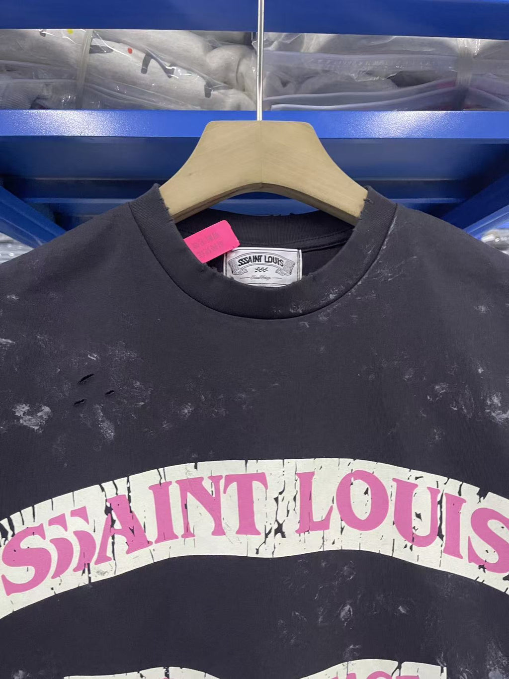 SSSAINT LOUIS Cartoon Graphic Washed Distressed Sleeveless Tank Top