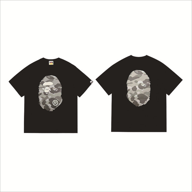Bape Sakura Floral Graphic Oversized Tee Streetwear Unisex