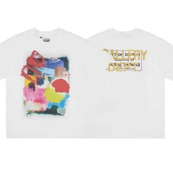 Gallery Dept Vintage Washed Graphic Short Sleeve Tee Streetwear Unisex