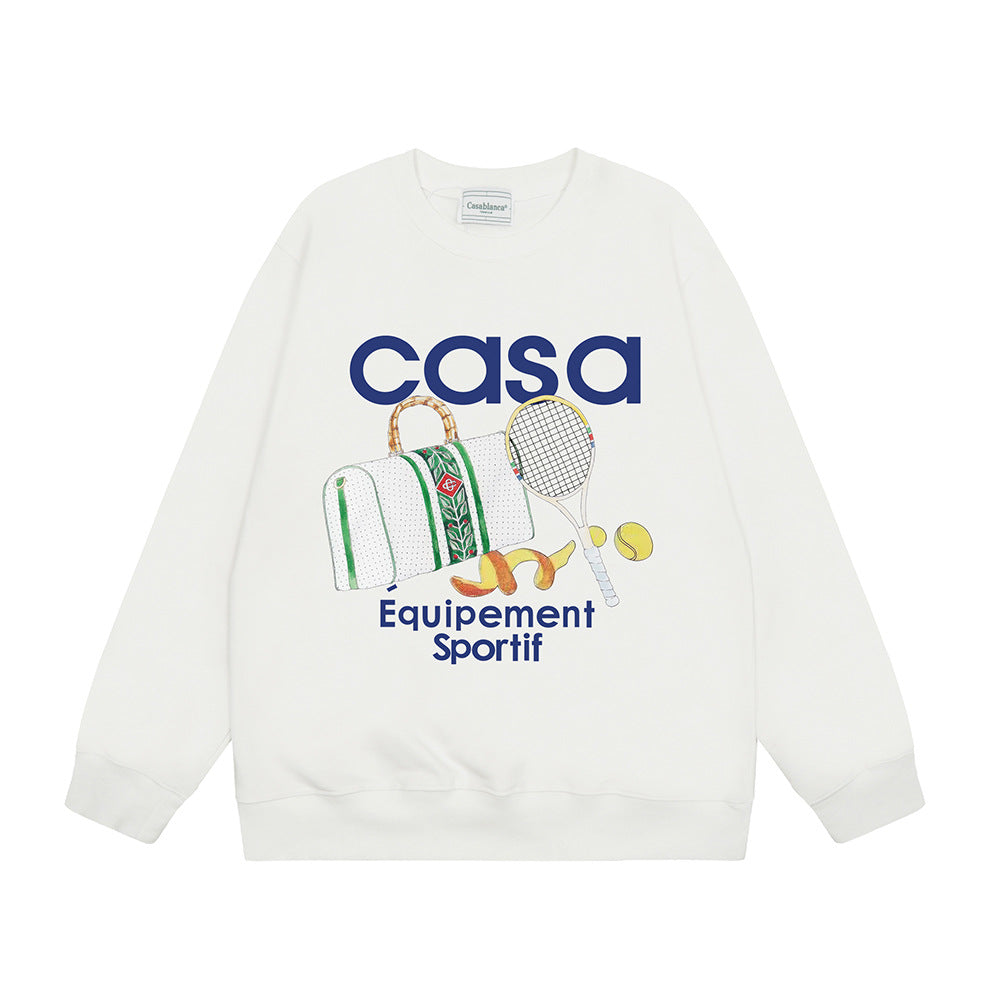 Casablanca Crewneck Sweatshirt Multi Graphic Tennis Club Pullover