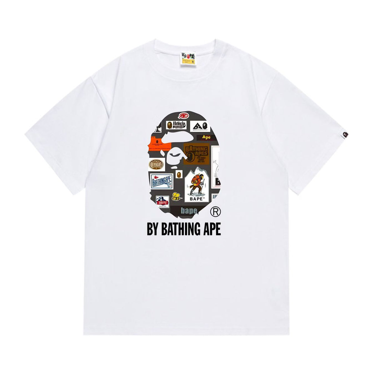BAPE Ape Head Graphic Print Loose Unisex Streetwear T-Shirt