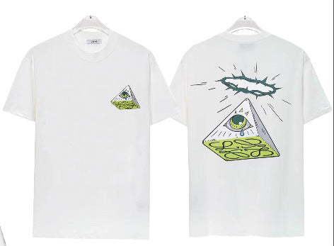 Casablanca Tennis Graphic T-Shirt Loose Oversized Short Sleeve Tee