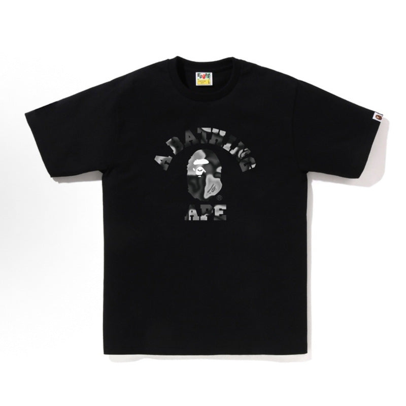 BAPE Ape Head Shark Print Loose Casual Unisex Short Sleeve T-Shirt