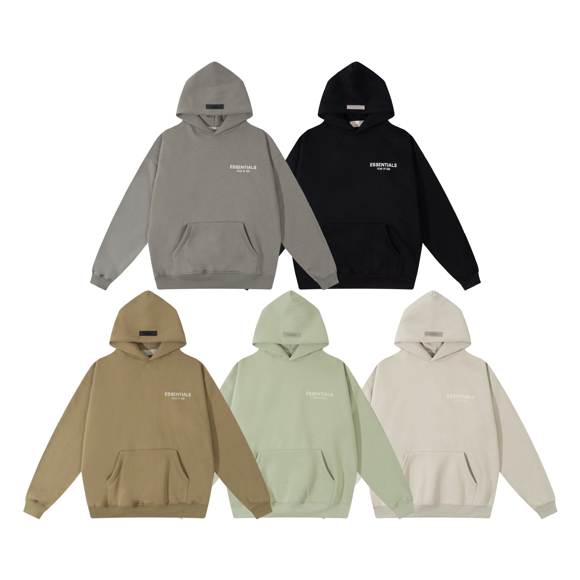 Fear Of God Essentials Flocked Small Letter Pullover Hoodie Unisex