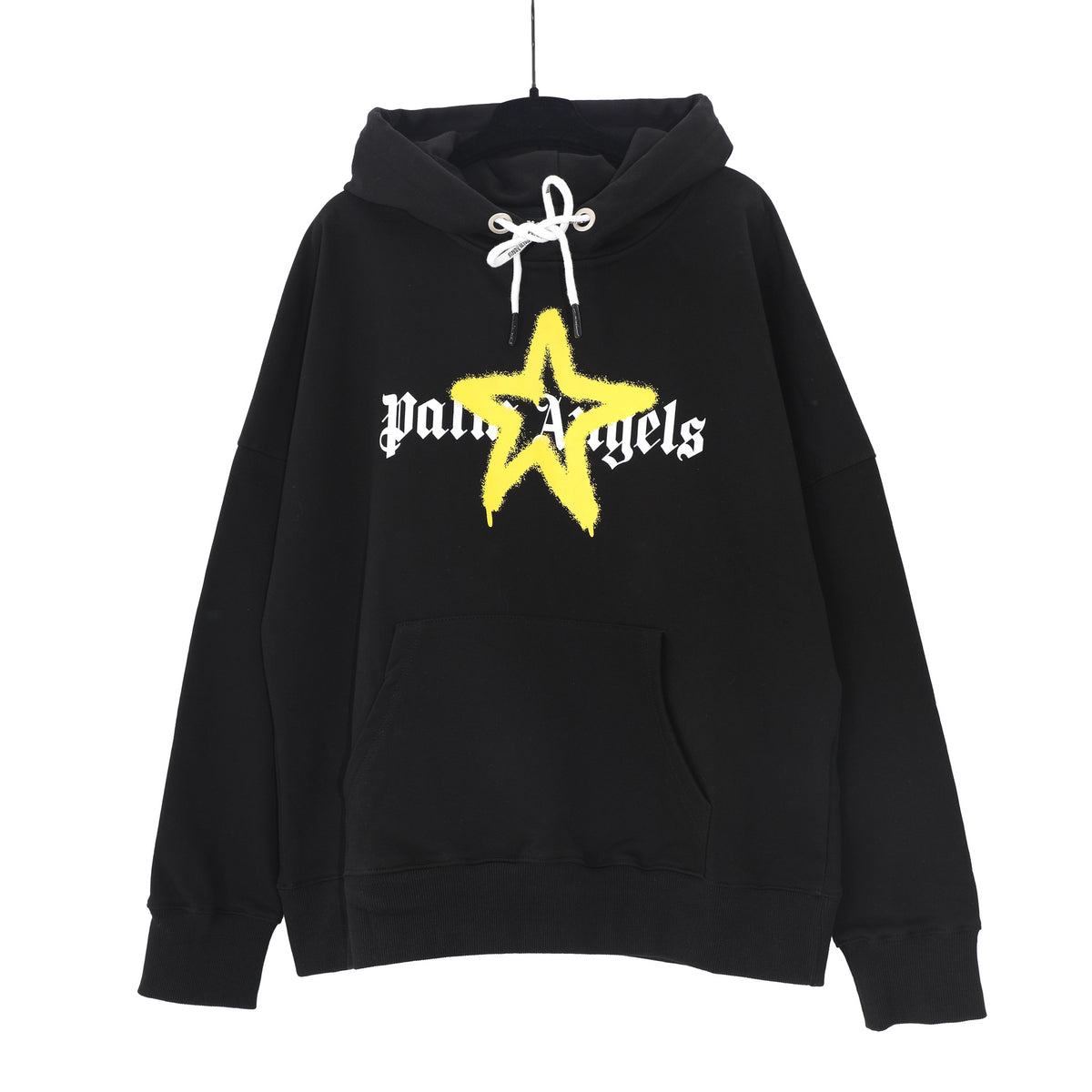 Palm Angels Logo Print Casual Unisex Pullover Hoodie