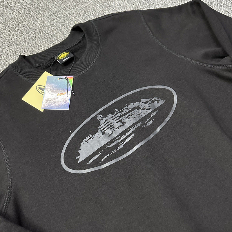 Corteiz Island Letter Graphic Oversized Crewneck Streetwear