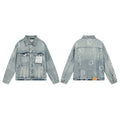 Purple Brand Loose Fit Distressed Denim Jacket Unisex