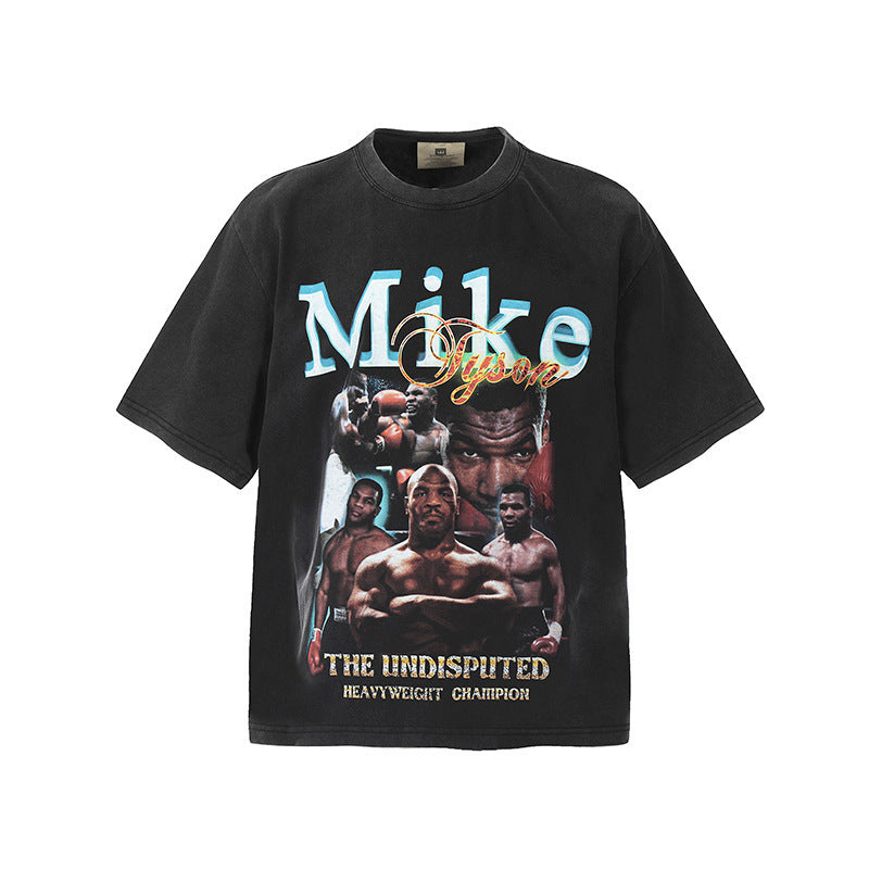 Travis Scott VTG Washed Rapper Athlete Mike Tyson Oversized Tee