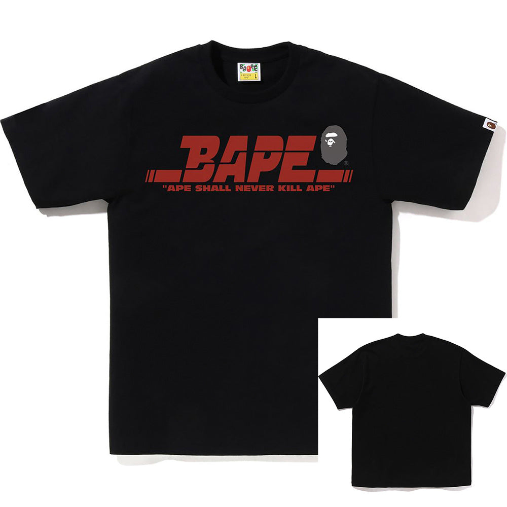 BAPE Shark Ape Head Camo Print Crew Neck Short Sleeve T‑Shirt Unisex