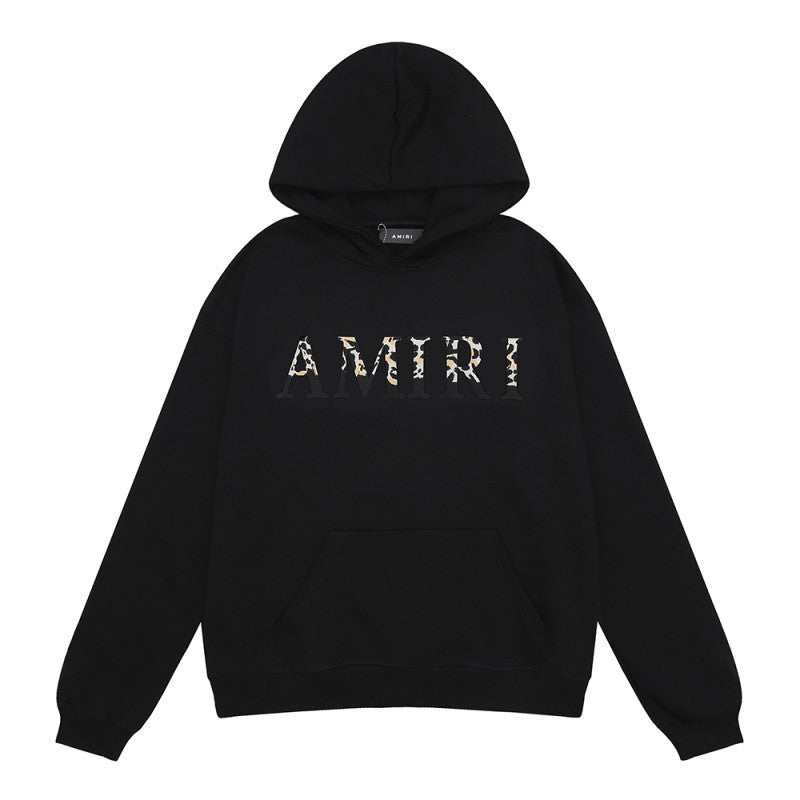 Amiri Letter Graphic Print Hoodie Streetwear Unisex