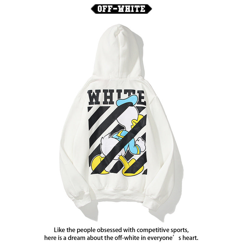 Off-White Arrow Graphic Print Hoodie Streetwear Unisex