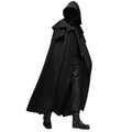 Halloween Men Gothic Hooded Cape Medieval Long Cloak Multi‑Color Party