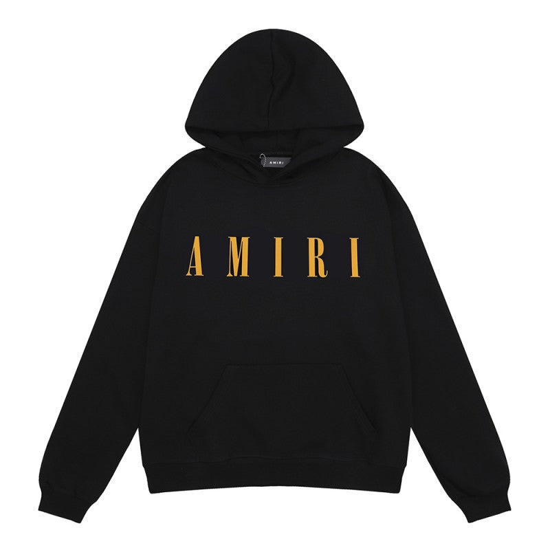 Amiri Letter Graphic Print Hoodie Streetwear Unisex