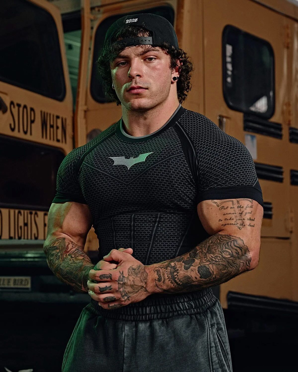 YOUNGLA 4259 Batman Compression Tees