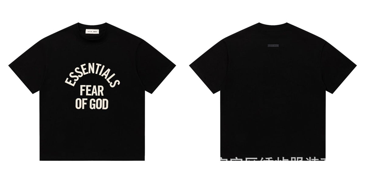 Fear Of God Essentials Letter Series Crew Neck Short Sleeve T Shirt
