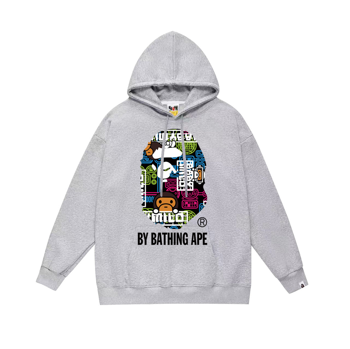 BAPE Hoodie Multi Camo Ape Head Print Street Fleece Pullover