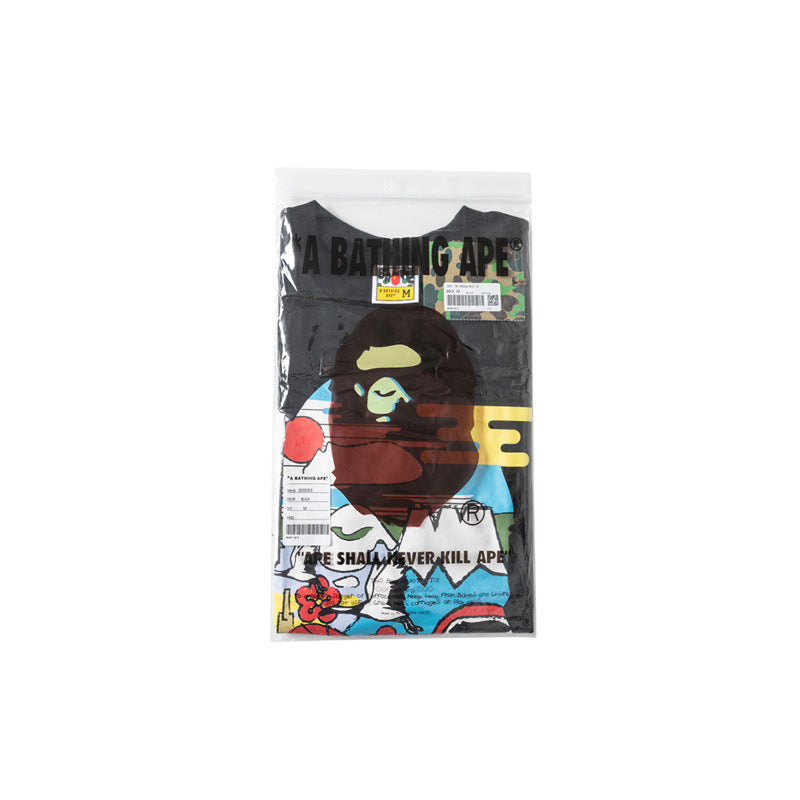 Bape Maneki Neko Ape Head Graphic Oversized Tee Streetwear Unisex