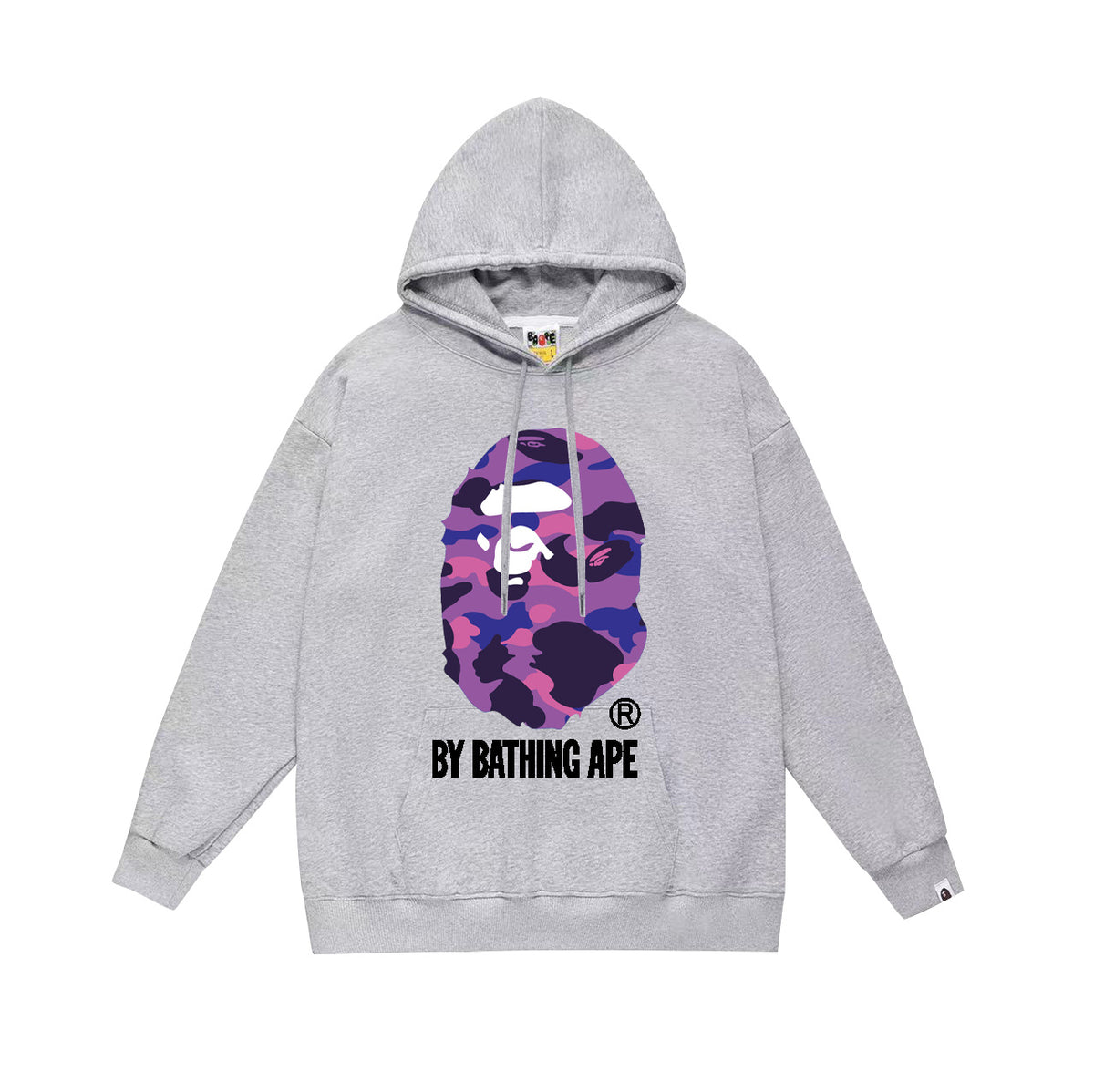 BAPE Hoodie Multi Camo Ape Head Print Street Fleece Pullover