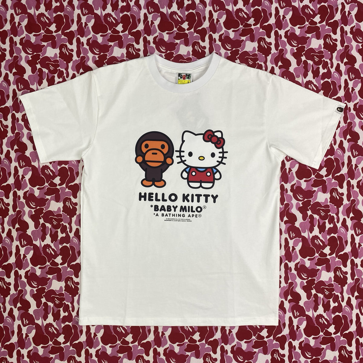 BAPE Baby Milo x Sanrio Characters Graphic T-Shirt Unisex