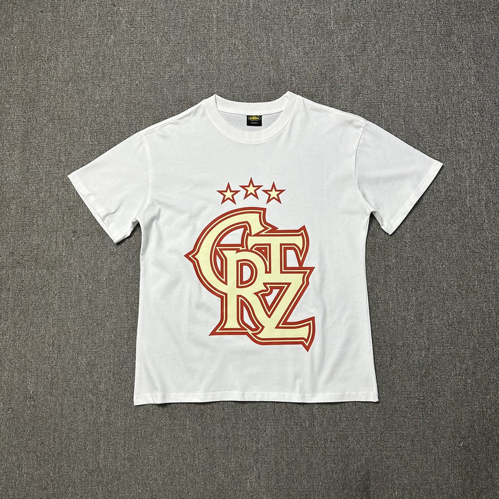 2026 New Corteiz Graphic Print Tee Loose Casual Streetwear T-Shirt